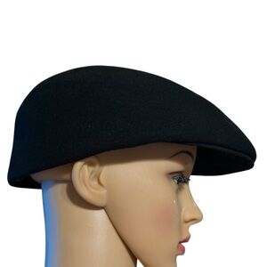 Vintage Glenover Classic Black Men's Flat or Ivy Cap 100% Wool